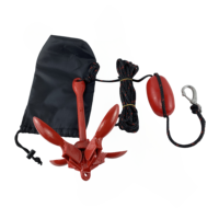 Ancre pliable galvanisée de 1,5 kg pour matériel maritime pour kayak et navigation