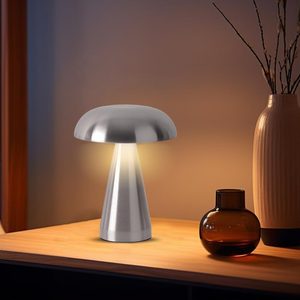 Hotsale Nordic Gold Metal Bar Mushroom Shape <b>Table</b> Lamps Modern Home Decor Touch Control Cordless Lamp with Touch 3 Colors <b>Light</b> - Product Image 1
