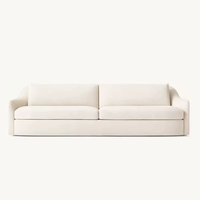 Ensemble de canapé-lit moderne de luxe avec dossier inclinable réglable et rembourrage en coton durable pour salon, hall d'hôtel, appartement et villa