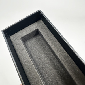 Custom Logo Luxury Drawer Sliding <b>Gift</b> <b>Box</b> with Embossing <b>Black</b> Foil Stamping Sponge Lining for Cosmetic Perfume Packaging - Product Image 5