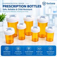Flacon en plastique PP pour médicaments sur ordonnance avec bouchon sécurité enfant pour emballage pharmaceutique OEM