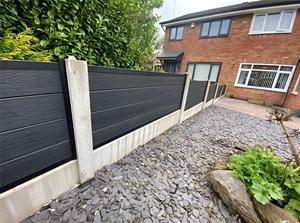 Panneaux de clôture à embossage profond, installation facile, <span class=keywords><strong>180x180</strong></span>, bon prix, portails et clôtures en bois-plastique composite pour jardin - Product Image 5