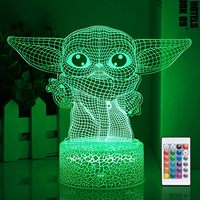 Dessin animé led lampe veilleuse led lumière led pour noël cadeau chambre décor led base décoration noël fête lumières