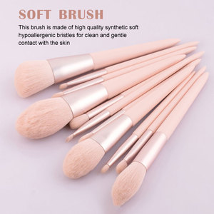 Juego de <span class=keywords><strong>brochas</strong></span> de maquillaje rosa, Etiqueta Privada, alta calidad, base en polvo, sombra de ojos, <span class=keywords><strong>brochas</strong></span> de maquillaje con bolsa, venta al por mayor - Product Image 3