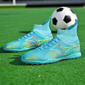 Sepatu Sepak Bola TF High Top Desainer Berkualitas Tinggi, Laris Manis, Sepatu Latihan Sepak Bola Lapangan Rumput Sintetis, Daya Cengkeram Tinggi