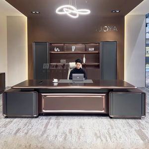 Escritorio <span class=keywords><strong>ejecutivo</strong></span> simple moderno de gama alta Nuevo estilo Accesible Presidente de lujo Gerente Presidente Silla de escritorio Combinación Panel de acero - Product Image 1