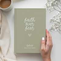 Journal personnalisé en cuir de prière peur de la foi personnalisé en similicuir Laserable A5 verset Bible cahier d'étude pour cadeau chrétien
