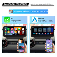 Autoradio 1DIN sans fil Apple CarPlay & Android Auto avec navigation GPS 4G LTE WiFi pour CX-3 2019