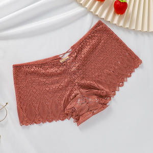 Braguitas de encaje de talle alto para mujer, de nailon tejido, sexys y cómodas - Product Image 5