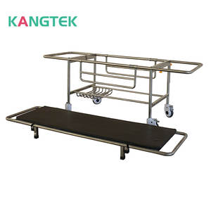 Camilla de carro de transferencia de pacientes médicos de ambulancia de acero inoxidable de hospital de fábrica - Product Image 1