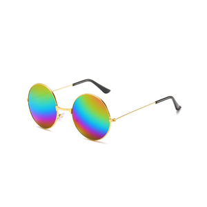 Ensemble de vêtements pour femmes PESENAR Hippie-lunettes rétro des années 1960 et 1970, collier logo paix, bandeau couronne de tournesol - Product Image 5