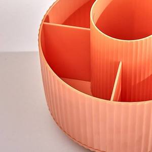 Scatola <span class=keywords><strong>Porta</strong></span> Pennelli in Plastica, <span class=keywords><strong>Porta</strong></span> Pennelli da Trucco da Scrivania, Rotazione a 360 Gradi, Design Multicolore, per Oggetti Vari - Product Image 5