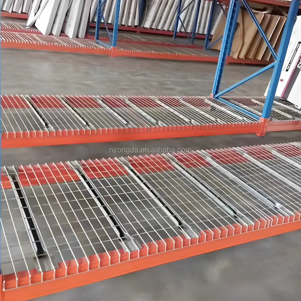 Heavy Duty Warehouse Storage Pallet Racking Galvanized Wire Mesh decking