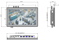 Computadora Industrial con Pantalla Táctil Capacitiva Resistiva de Alto Brillo KTB PEC156, IP65, Windows 10, Panel PC Industrial Android