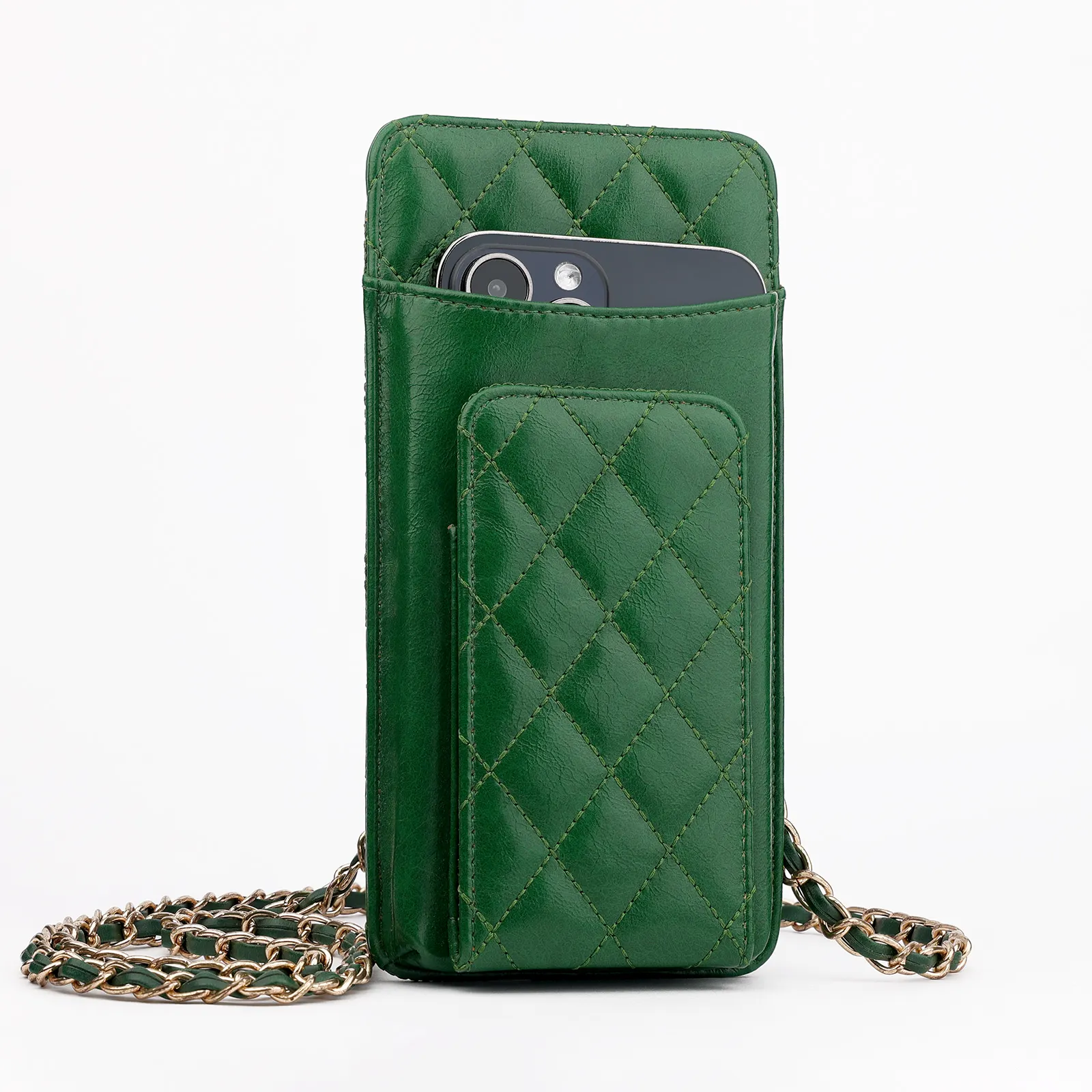Universal Women Bags Soft Leather Wallet Crocodile Pattern Cell Phone Purse Crossbody Shoulder Strap Handbag