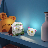 Veilleuse enfichable avec 0.6W et 110V ou 220V W025 KITTY Mini interrupteur LED SMD en forme de chat animal