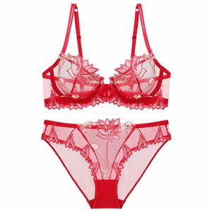 Vente de gros Soutien-gorge culotte Soutien-gorge avec dentelle Dames Soutien-gorge et <span class=keywords><strong>pantalon</strong></span> - Product Image 4