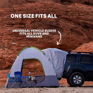 Tente de camping extérieure pour véhicule, extension arrière, auvent de <span class=keywords><strong>coffre</strong></span> de SUV, tente de hayon pour voiture, tente de garage 5 personnes, mini-maison, tente de hayon - Product Image 5