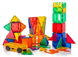 2025 dailyak עיצוב חדש 60 יח '120 יחידות פלסטיק יצירתי בניית אריחי מגנטי צעצוע בניין עבור ילדים - Product Image 4