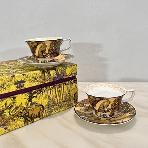 New Discount D Series European Afternoon <b>Tea</b> Bone China <b>Cup</b> and Saucer - Product Image 1