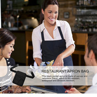 Pochette de rangement de style sac de taille avec ceinture à outils pour serveurs de restaurant: Design unisexe