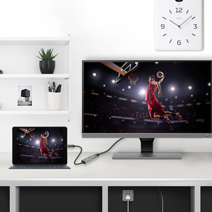 Adaptateur vidéo VCOM DP 1.4V 8K 60Hz, coque en aluminium, câble convertisseur <span class=keywords><strong>USB</strong></span> C <span class=keywords><strong>vers</strong></span> <span class=keywords><strong>DisplayPort</strong></span> - Product Image 5