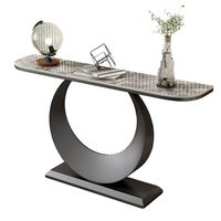 Table console luxueuse en or avec plateau miroir pour la décoration du salon, table console moderne pour le bureau, à vendre