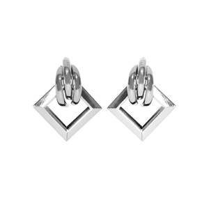 ER2503-8-16 Boucles d'oreilles créoles tendance, accessoires élégants et stylés pour les oreilles - Product Image 1