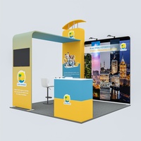 Profilé en aluminium modulaire 3*3m, design moderne, 10x10 pieds, pour équipement de salon professionnel, stand d'exposition, boîte lumineuse, affichage