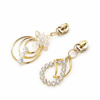Tirettes de fermeture éclair de luxe en métal, strass et perles, sans nickel, pour la décoration de sacs à main et de vêtements, accessoires de couture