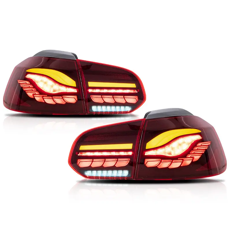 Feux arrière Led bon marché et de haute qualité pour VOLKSWAGEN GOLF 6 MK6 avec Dragon Scales Running Light Séquentiel