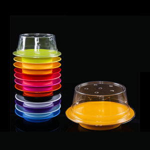 Assiettes à sushi en mélamine <span class=keywords><strong>avec</strong></span> <span class=keywords><strong>couvercle</strong></span> en <span class=keywords><strong>plastique</strong></span>, 6 pouces, pièces, <span class=keywords><strong>avec</strong></span> impression <span class=keywords><strong>de</strong></span> logo personnalisable, style japonais - Product Image 1