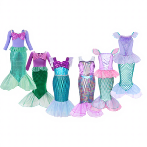 Disfraz de <span class=keywords><strong>Ariel</strong></span> de Halloween para niñas, <span class=keywords><strong>vestido</strong></span> de sirenita, disfraz de niños pequeños, disfraz de TV y películas - Product Image 1