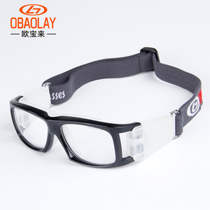 OBAOLAY Sports Goggles L001 Full Rim Polycarbonate Lens UV Protection Anti Slip For Basketball Football <b>Badminton</b> - Product Image 1