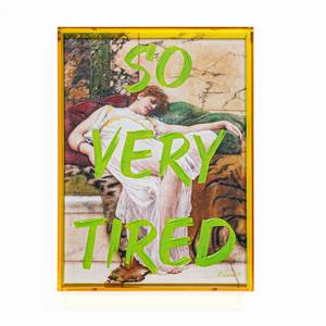 Toile à peindre avec cadre acrylique jaune 30x40cm épaisseur 5cm - Product Image 1