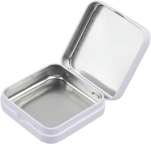 Custom Color and Logo <b>Flat</b> Packaging Tinplate Containers <b>Flat</b> Metal Case Square Tin <b>Box</b> With Hinged Metal Can for Gift - Product Image 4