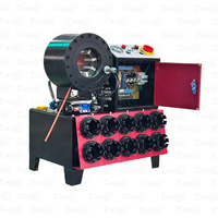 Machine de sertissage de flexibles semi-automatique hydraulique en acier inoxydable pour raccords en caoutchouc, vente en gros