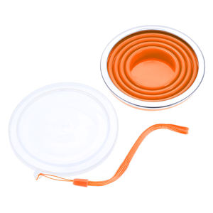 แก้วพับได้แบบพกพาสำหรับกิจกรรมกลางแจ้ง ทำจากซิลิโคน พร้อมฝาปิด ใช้สำหรับกาแฟ แคมป์ปิ้ง ปิกนิก เดินป่า แก้วน้ำขนาดเล็ก - Product Image 6