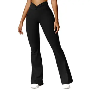 Celana Yoga wanita, celana Yoga wanita, celana pinggang putar, celana olahraga, Legging Fitness Gym, celana olahraga modis, Xw-Cck8528-2