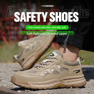 Zapatos de Seguridad para Hombre, Ligeros, Anti-Impactos, Anti-Pinchazos, con Puntera de Acero, para Trabajo, Verano - Product Image 2