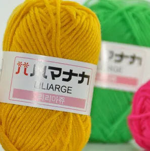 RongMeiXuan 4PLY 25g Milk Cotton Yarn 4Ply 100% Acrylic Baby Yarn For Hand Knitting