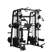 DINUO OEM ODM Jaula de potencia Smith con pila de pesas y máquina de crossover de cables multiusos para gimnasio en casa, estudio personal, venta al por mayor