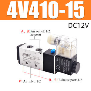 Valvola Solenoide Pneumatica Industriale XINDE 5/2 Vie in Lega e Plastica 4V210-08/4V410-15 Tipo SMC Nuova Condizione per Applicazioni Gas - Product Image 5
