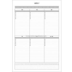 Vente en gros Planificateur mensuel personnalisé Liste de contrôle mensuel Calendrier quotidien Note Calendrier mural Horaires Bureau École Maison - Product Image 2