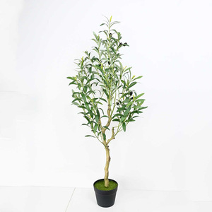 Arbre d'<span class=keywords><strong>olivier</strong></span> artificiel KagaJo <span class=keywords><strong>en</strong></span> <span class=keywords><strong>pot</strong></span>, ignifuge, résistant aux UV, <span class=keywords><strong>en</strong></span> plastique durable, toucher naturel, pour usage extérieur et intérieur, hauteur - Product Image 4