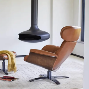 Poltrona Singola Italiana in Pelle Colore a Scelta Poltrona Relax per Arredamento Semplice e Moderno per <span class=keywords><strong>Casa</strong></span> Soggiorno Casual Appartamento - Product Image 5