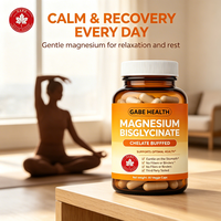 Complément de glycinate de magnésium en gros, chélaté, hautement biodisponible, 90 gélules végétales, favorise la relaxation et le sommeil pour adultes, OEM