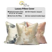 Housse de coussin jacquard moderne en gros pour OEM, échantillon gratuit, taie d'oreiller de luxe sur mesure 18x18 pouces 20x20 pouces