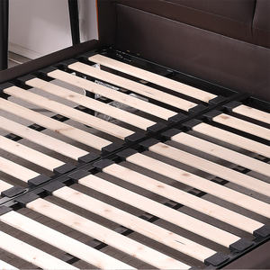 <span class=keywords><strong>Letto</strong></span> in Pelle con <span class=keywords><strong>Testiera</strong></span> a Doppio Cuscino e Striscia Luminosa Nascosta, Personalizzato in Fabbrica, con Struttura in <span class=keywords><strong>Legno</strong></span> Moderna per Uso Alberghiero - Product Image 6