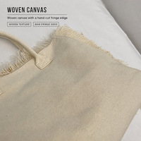 Sac à main en toile de luxe grande capacité, simple et élégant, personnalisable, sac fourre-tout décontracté unisexe
